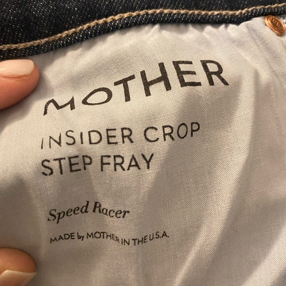 MOTHER INSIDER CROP STEP FRAY IN SPEED RACER SIZE 26 NWOT - Picture 7 of 8